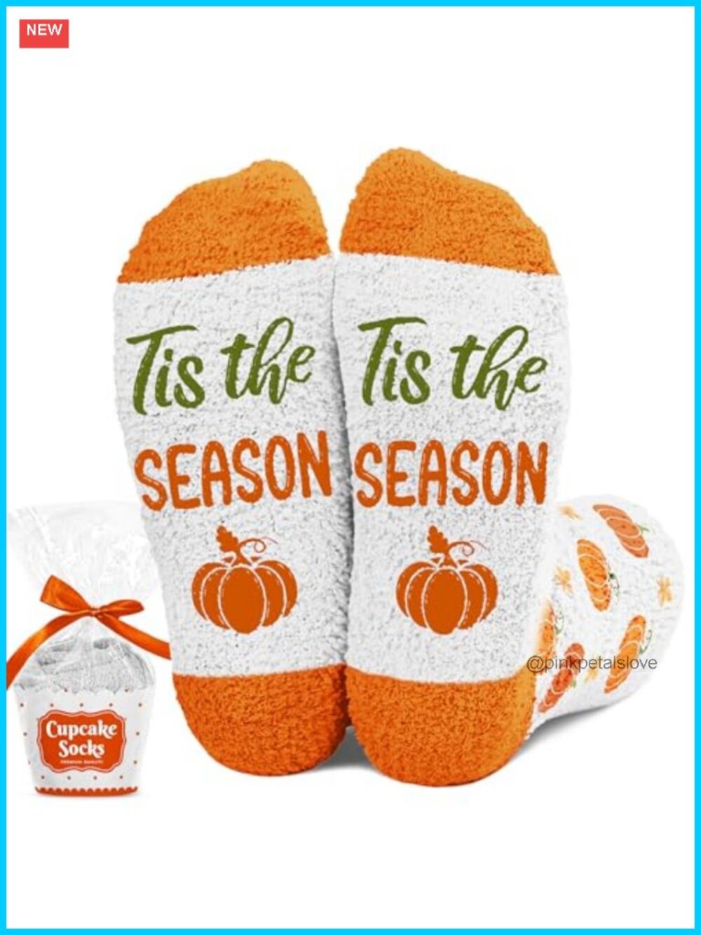 Spooky Halloween Fuzzy Slipper Socks Cotton Blend Fall Thanksgiving Gift